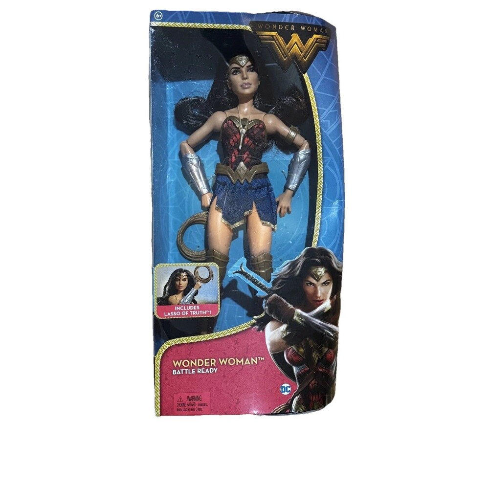 Wonder Woman Battle-Ready 12" Doll Mattel DC Movie Lasso of Truth NEW IN BOX